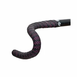 Bike Ribbon Lenkerband Drops Schwarz Mit Fuchsia Farbenen Tropfen