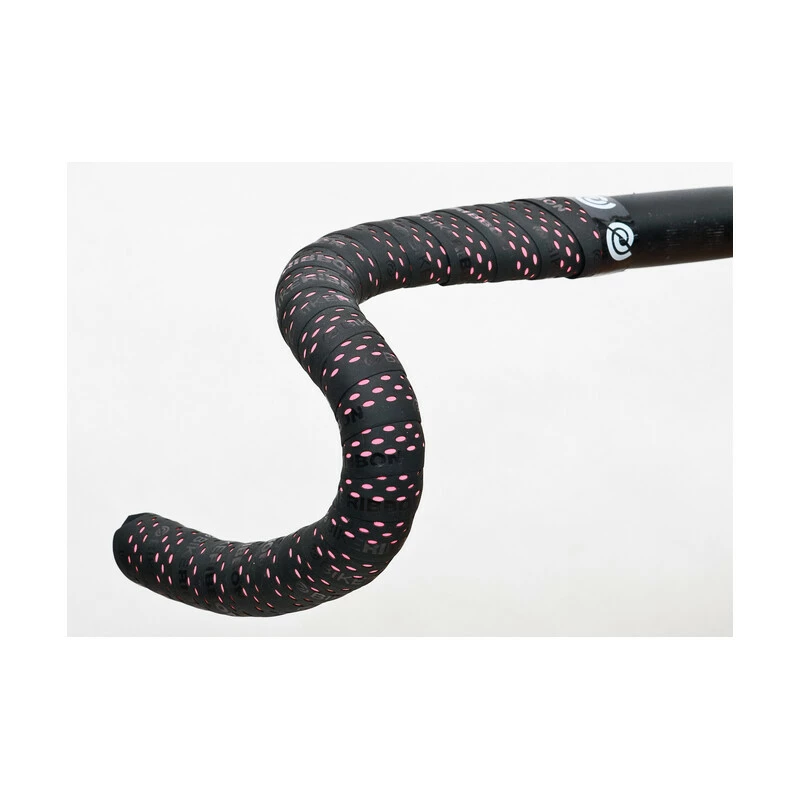 Bike Ribbon Lenkerband Drops Schwarz Mit Pinken Tropfen