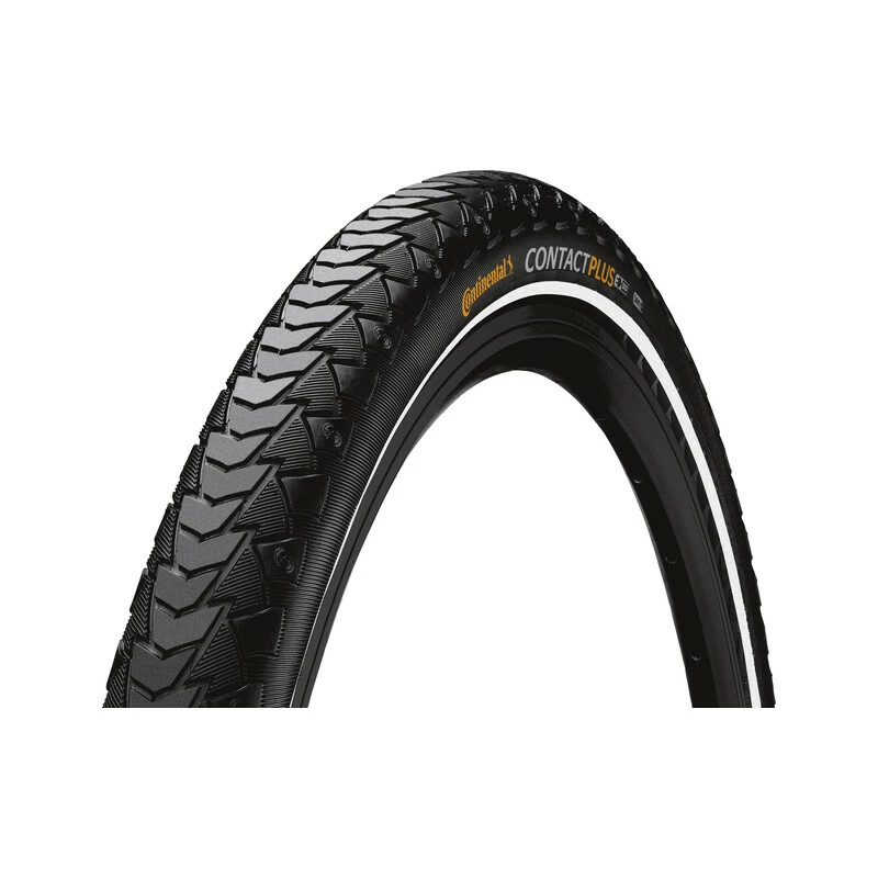 Continental Pneu Contact Plus 700x47C Starr Mit Reflexstreifen Black