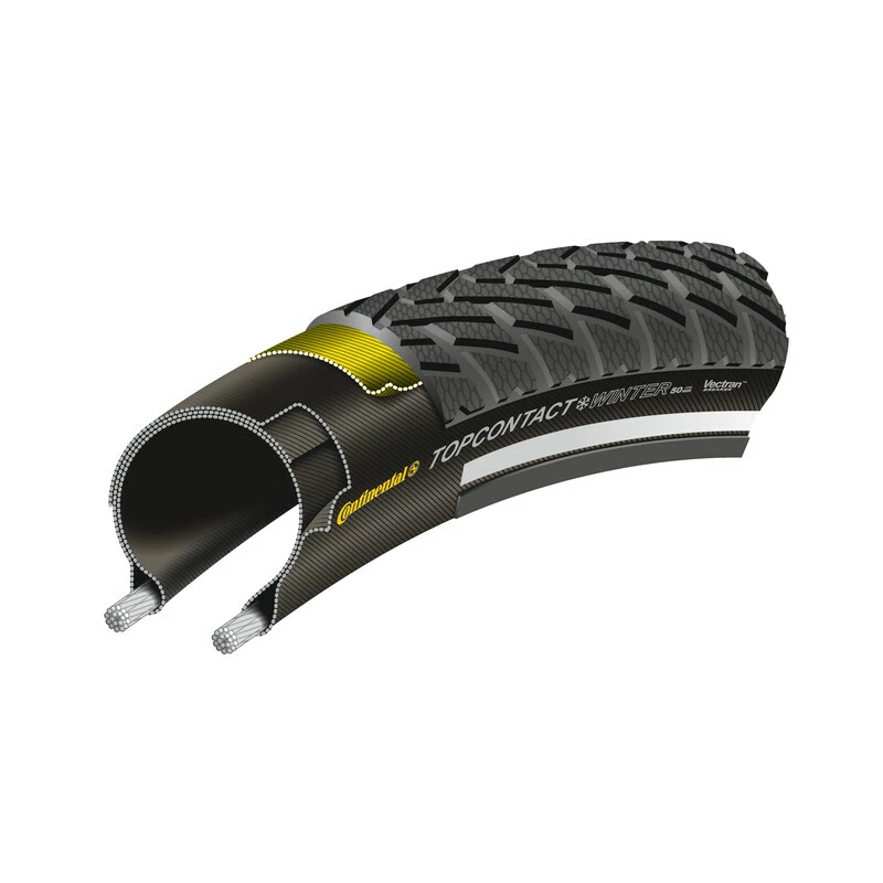 Continental Pneu TopContact Win Pre II 700x42C Falt Mit Reflexstreifen Black – Bild 2