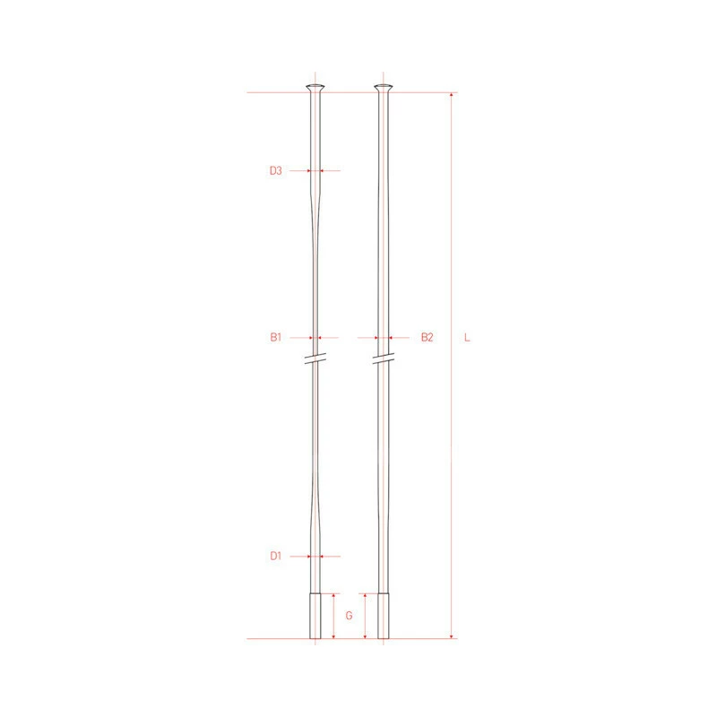 Dt-swiss DT Speichen Aerolite Straight Pull 242mm 100 Stk.