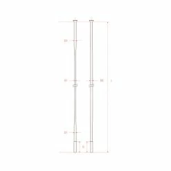 Dt-swiss DT Swiss Aerolite SP Speichen 2.0/2.3x0.9 Schwarz 240mm
