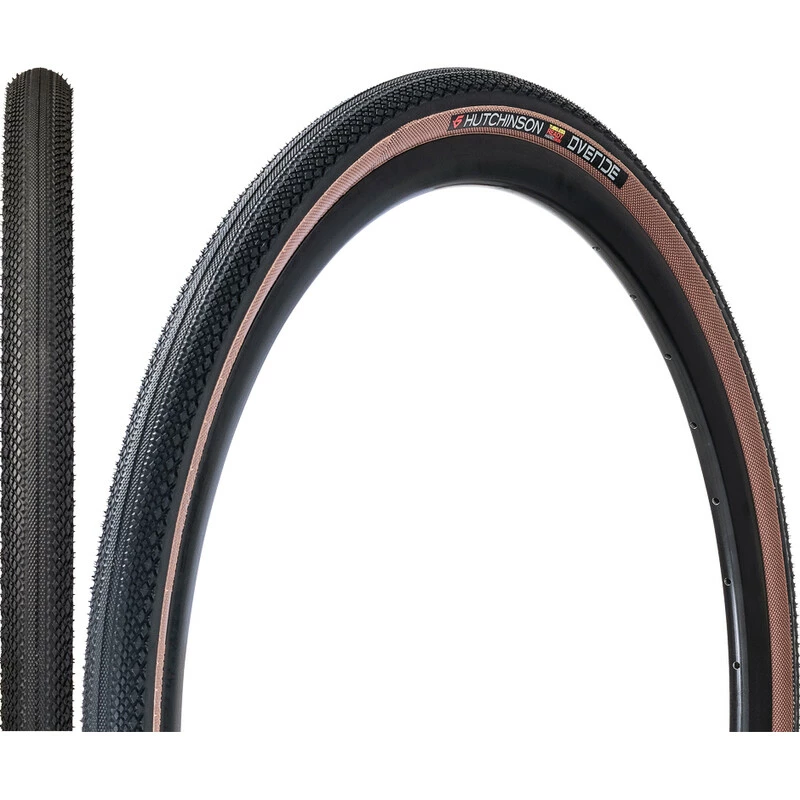 Hutchinson Faltreifen, OVERIDE 700x38 (38-622) Tubeless Ready, Hardskin, Tanwall, 127tpi, PV529141