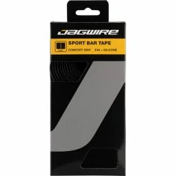 Jagwire Lenkerband, SPORT BAR TAPE Eva Silicone Grip Thick: 2.5mm/2000mm Black Incl. Press-in Plug BRS000