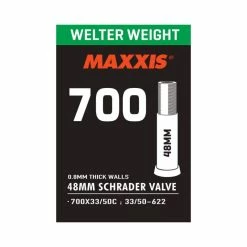 MAXXIS Welter Weight 0.8mm, Schrader 48mm (LL) 700x33-50, 33/50-622, 130g