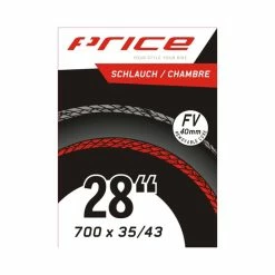 Price Schlauch Tour/ Gravel, 700x35-43C, RV40L, Ventil 40mm, Box &agrave; 10 Stk.