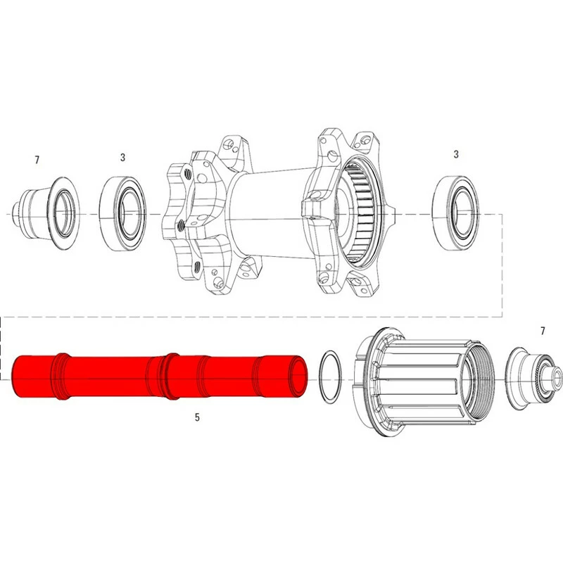 ZIPP Achse Hinten Zipp 177D, Laufräder Mit Scheibenbremsen – Bild 2